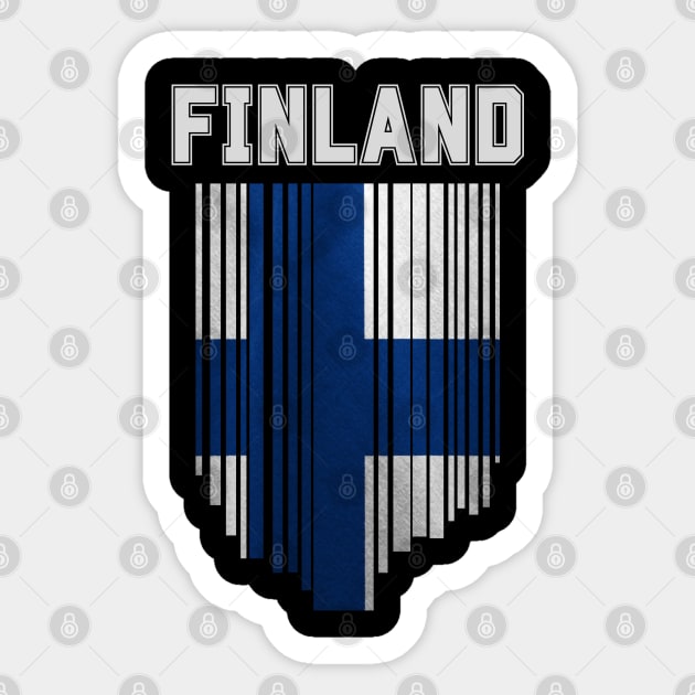 Finland flag, finnish flag Sticker by eka123